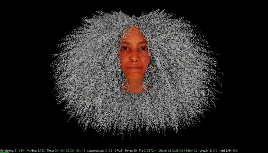 Stephanie Dinkins. Not the Only One. This image is a composite the women whose stories inform NTOO.  She does not exist. 